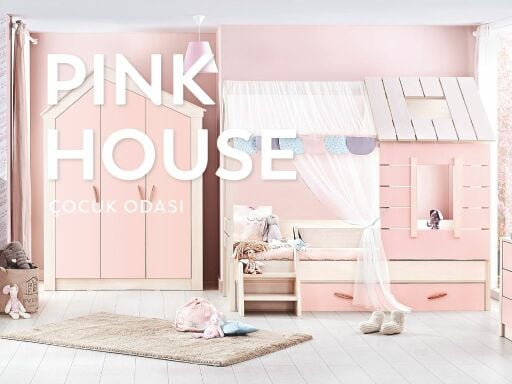 Pink House Kids Room