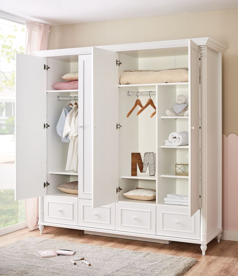 Nil 4 Kapaklı Çekmeceli Dolap