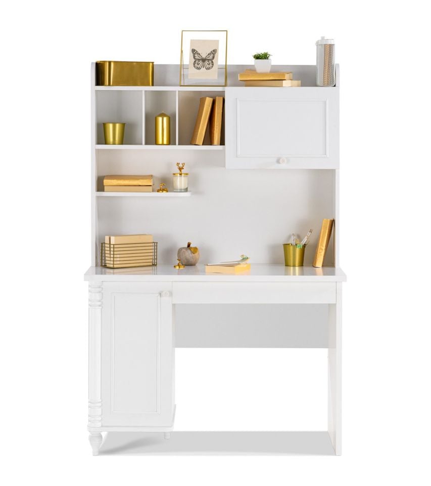 Nil Kitaplıklı Çalışma Masası