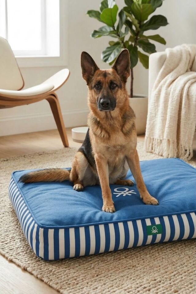 PetBed Çizgili Mavi