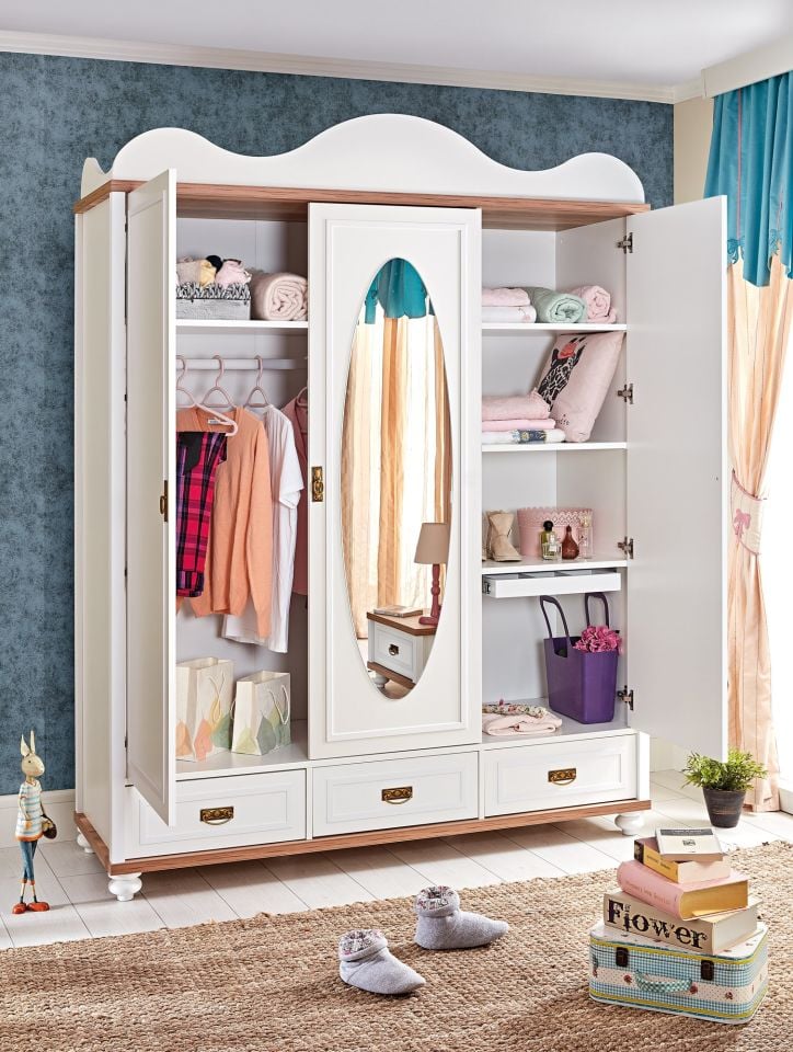 Tiffany 3 Doors Wardrobe