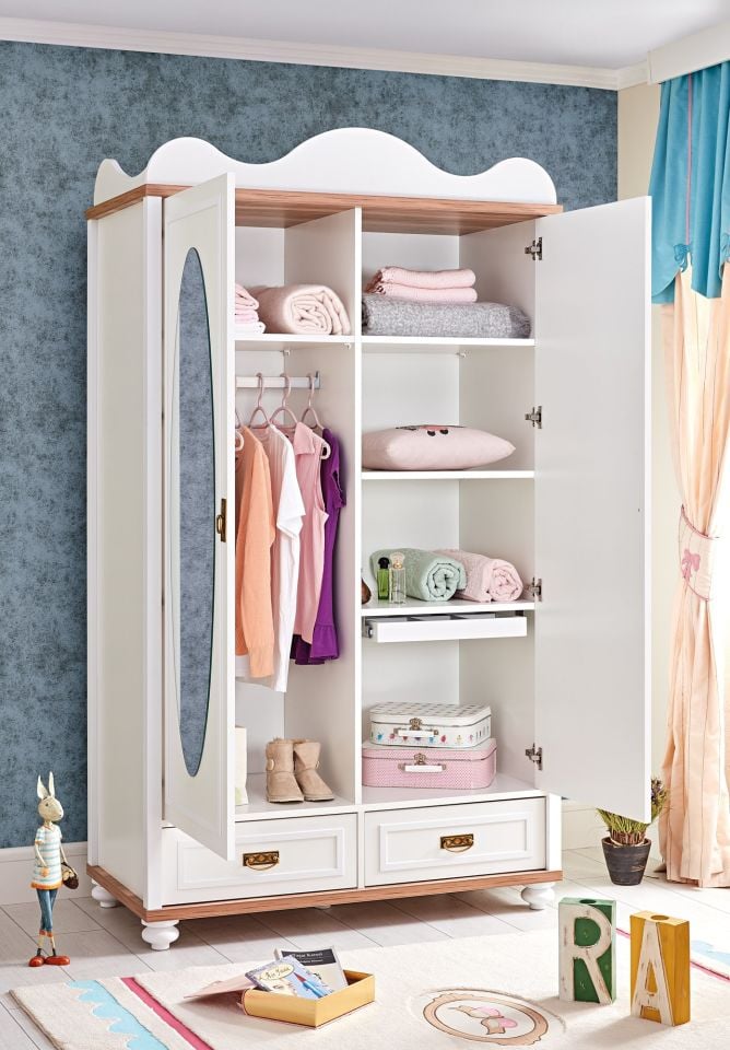 Tiffany 2 Doors Wardrobe