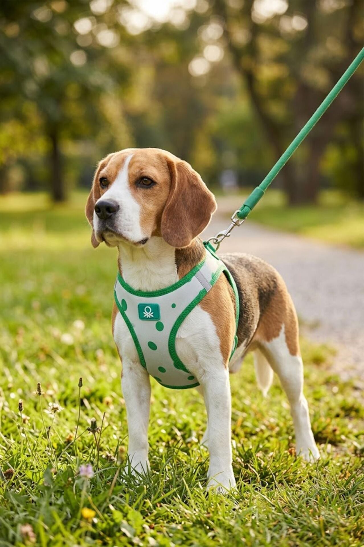Hava Ağ Puantiyeli Yeşil