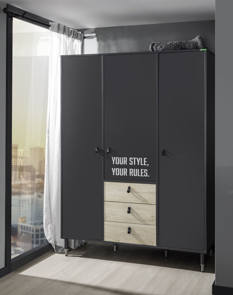 Motto 3 Doors Wardrobe