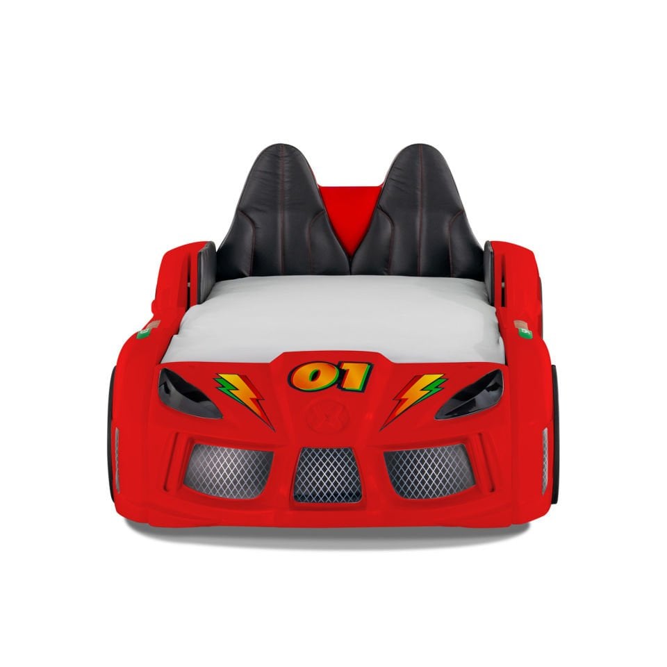 Turbo Cap Car Bed with Openable Doors (Red)