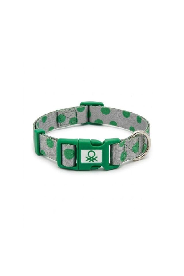 Knitted Collar, Polka Dot, Green