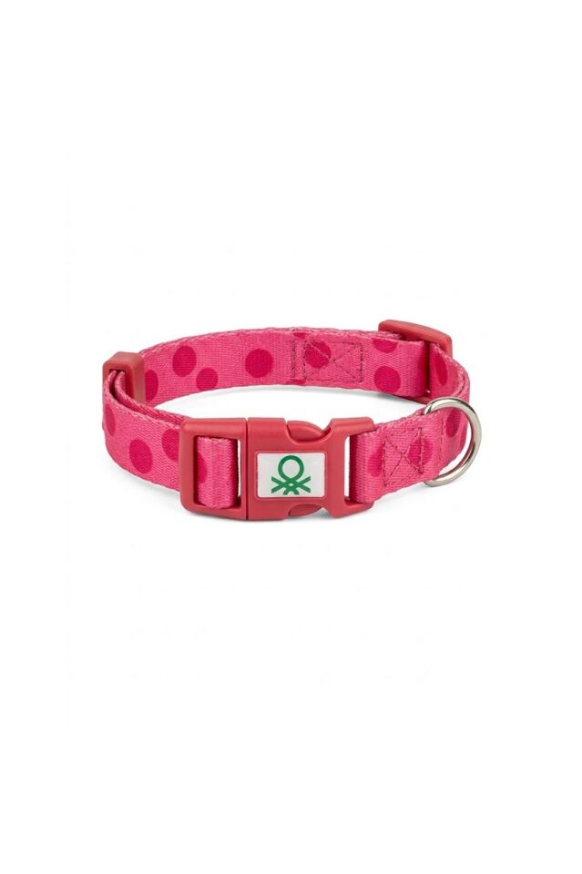 Pink Polka Dot Knitted Collar