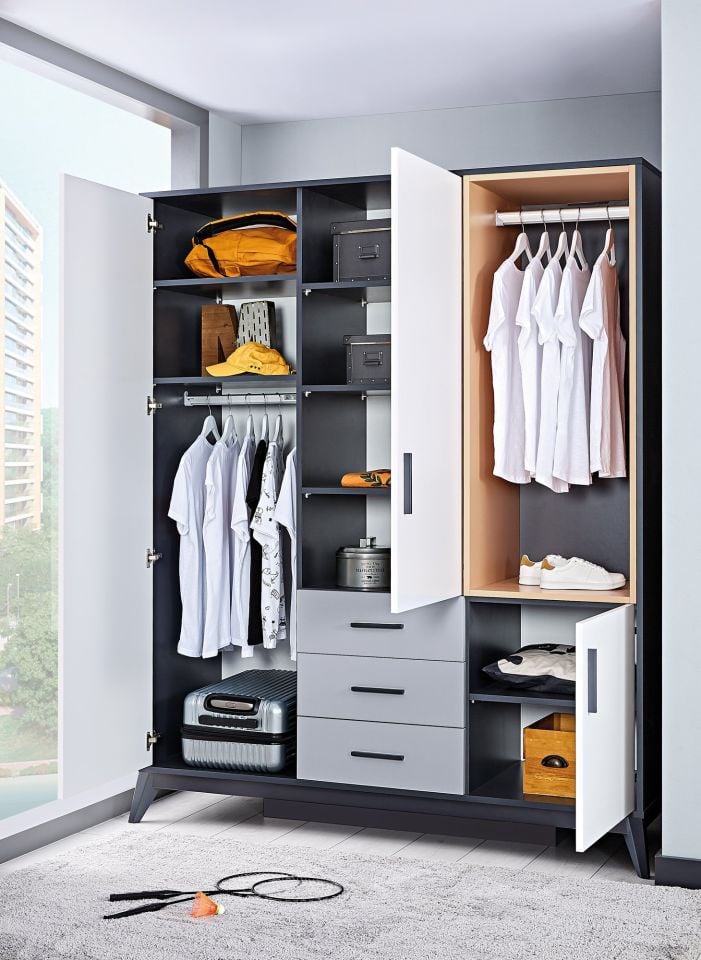 Breda 3 Doors Wardrobe