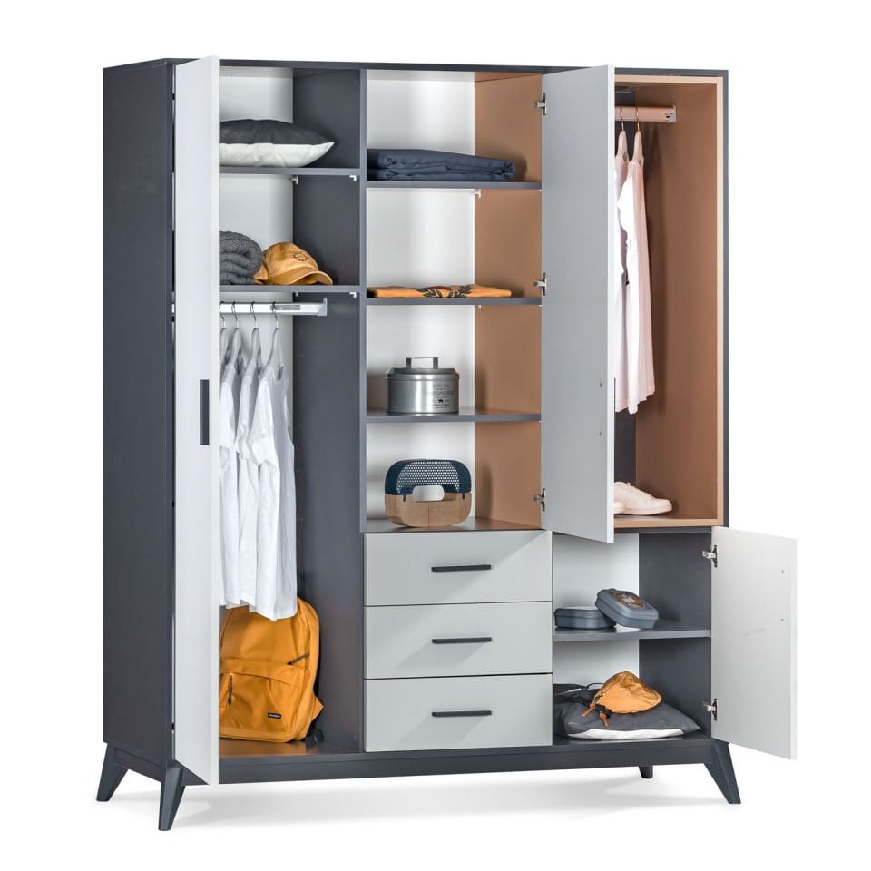 Breda 3 Kapaklı Çekmeceli Dolap