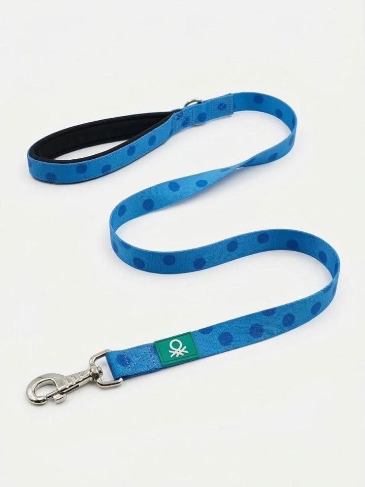 Net Leash, Polka Dot, Blue