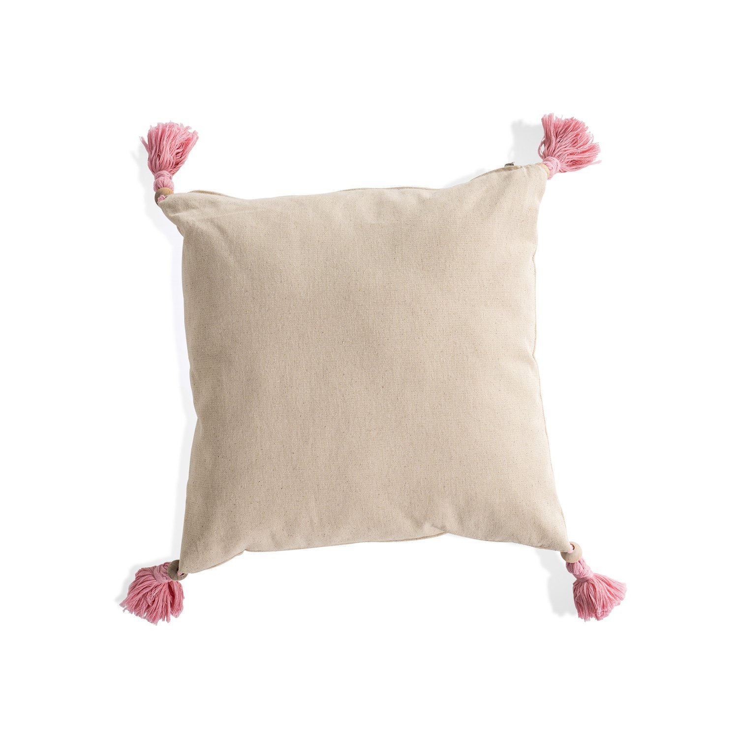 Pink Tasseled Pillow