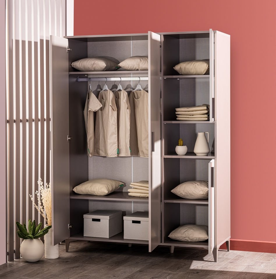 Riga 3 Kapaklı Dolap