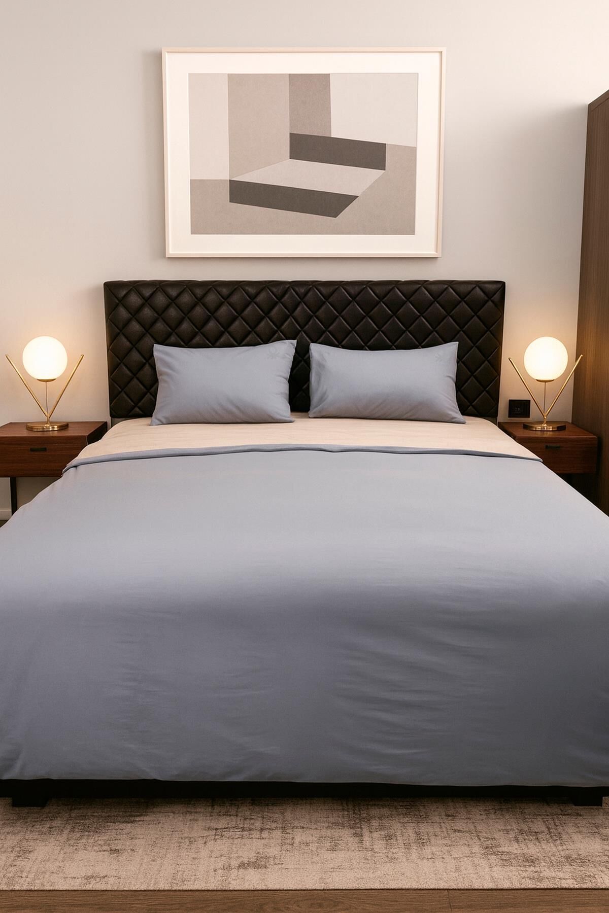 Benetton Nevresim Takımı Gri