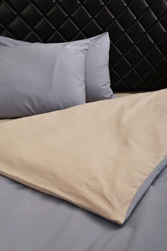 Benetton Nevresim Takımı Gri