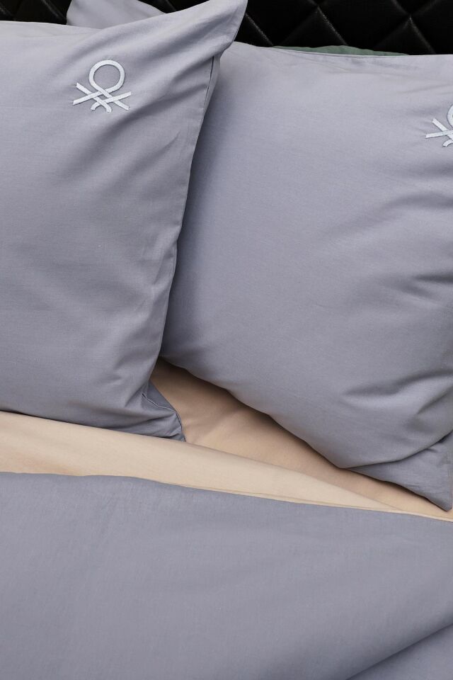 Benetton Nevresim Takımı Gri