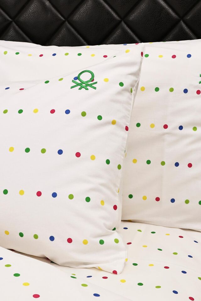 Benetton Nevresim Takımı Renkli Puantiyeli