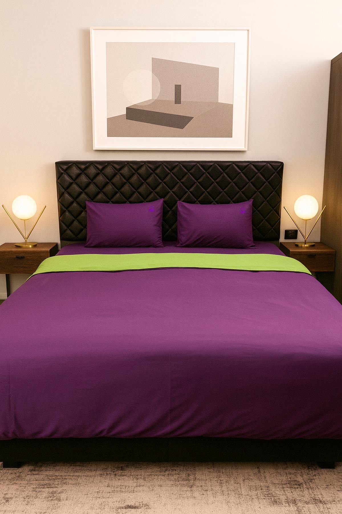 Benetton Nevresim Takımı Mor