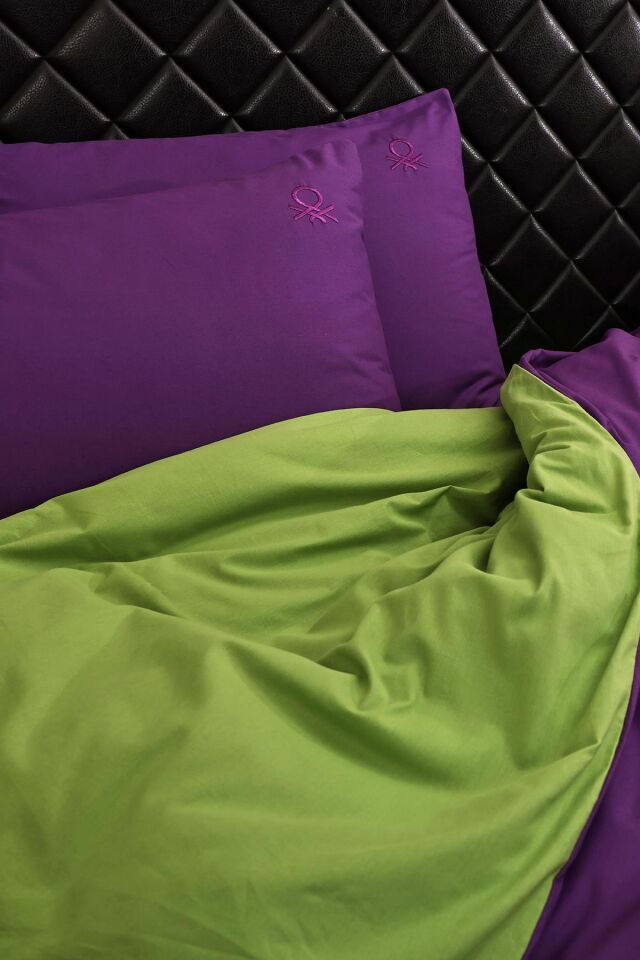 Benetton Nevresim Takımı Mor