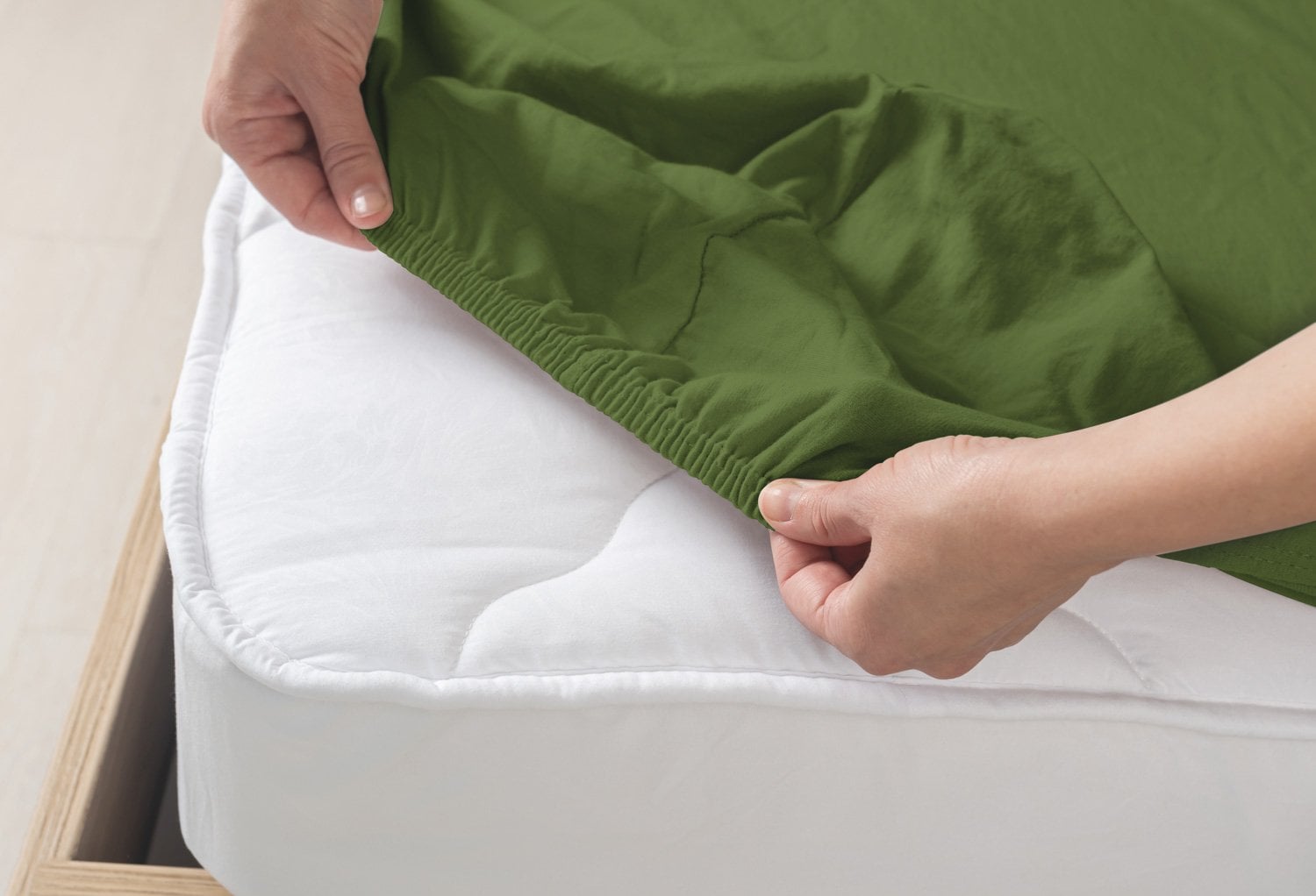 Pamuklu Çarşaf 100x200cm - Yeşil