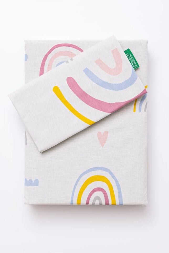 Benetton Nevresim Tek Kişilik Renkli Desenli