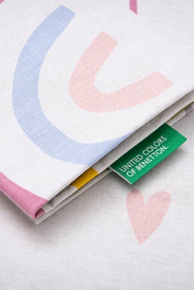 Benetton Nevresim Tek Kişilik Renkli Desenli