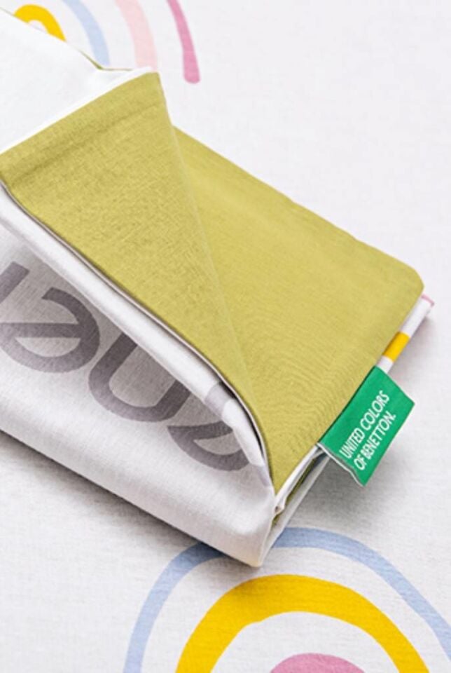 Benetton Nevresim Tek Kişilik Renkli Desenli