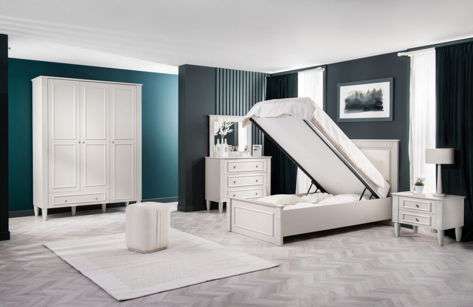 Effie Bett mit Bettkasten 100x200 cm