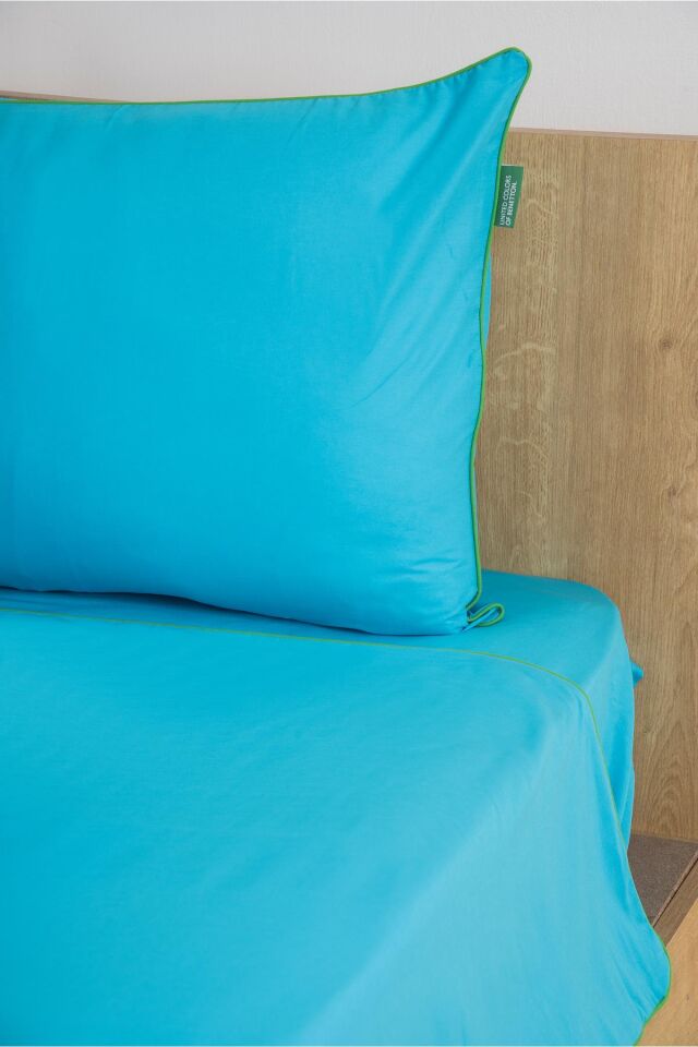 Benetton Nevresim Takımı Mavi Biyeli