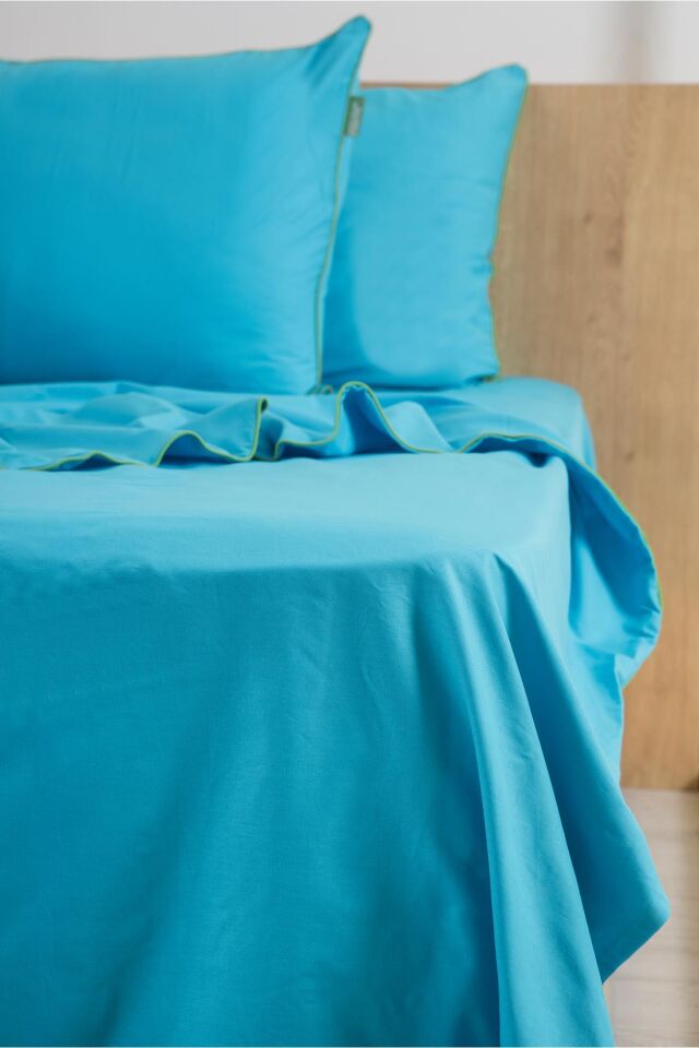 Benetton Nevresim Takımı Mavi Biyeli