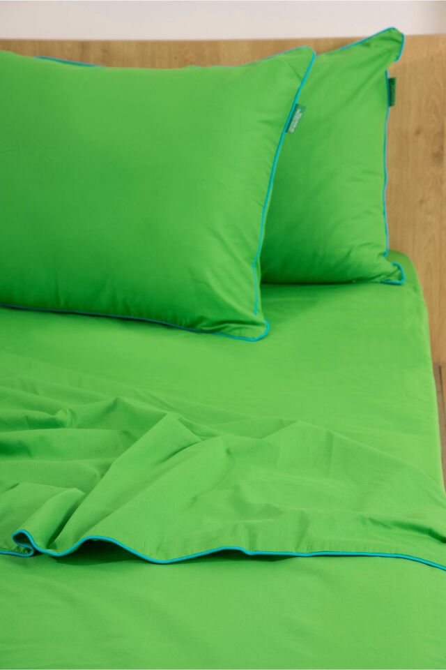 Benetton Nevresim Takımı Yeşil Biyeli