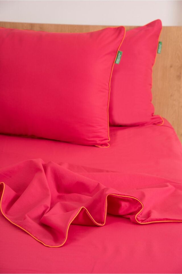 Benetton Nevresim Takımı Pembe Biyeli