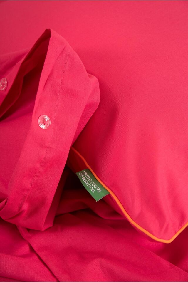 Benetton Nevresim Takımı Pembe Biyeli