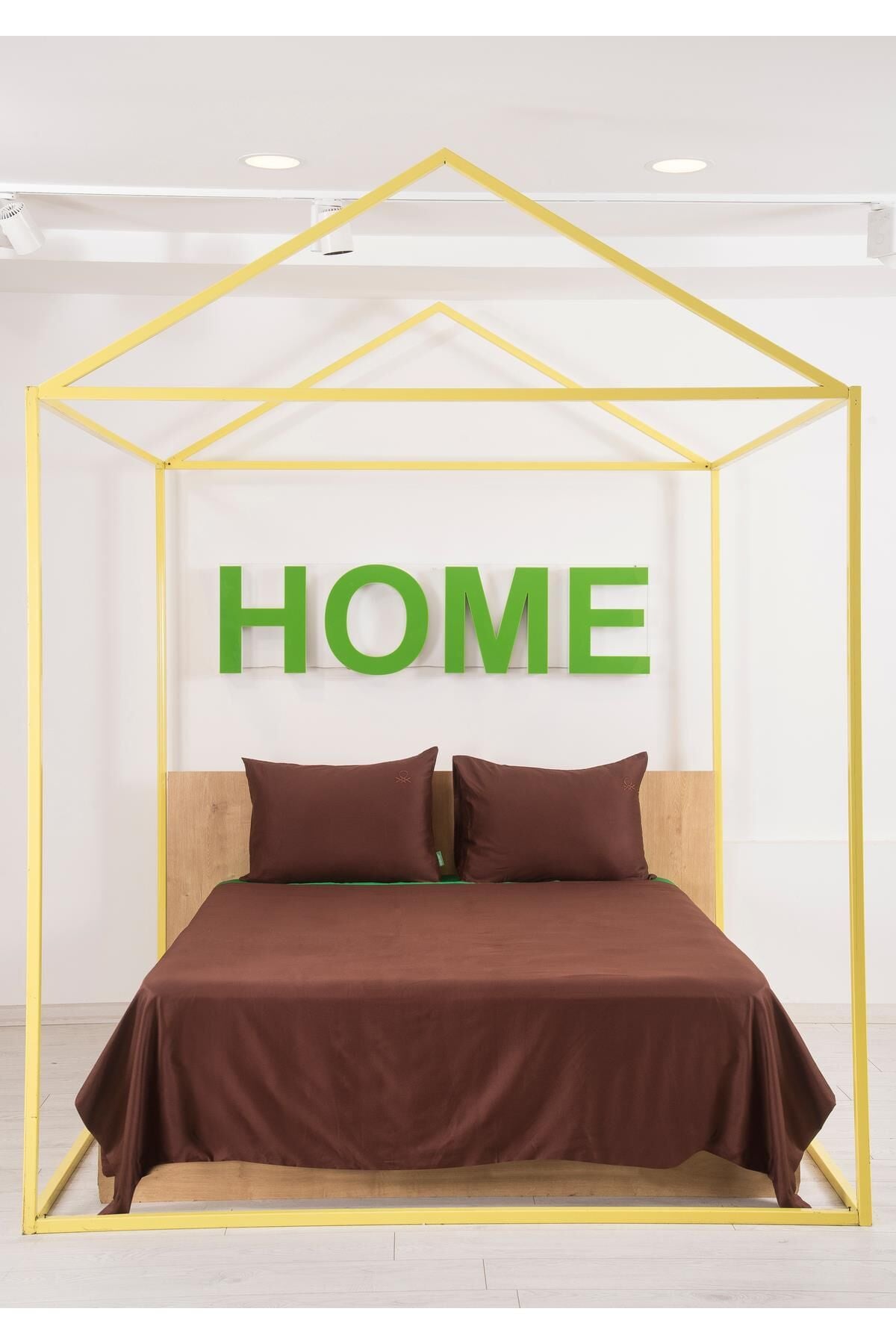 Benetton Nevresim Takımı Koyu Gri