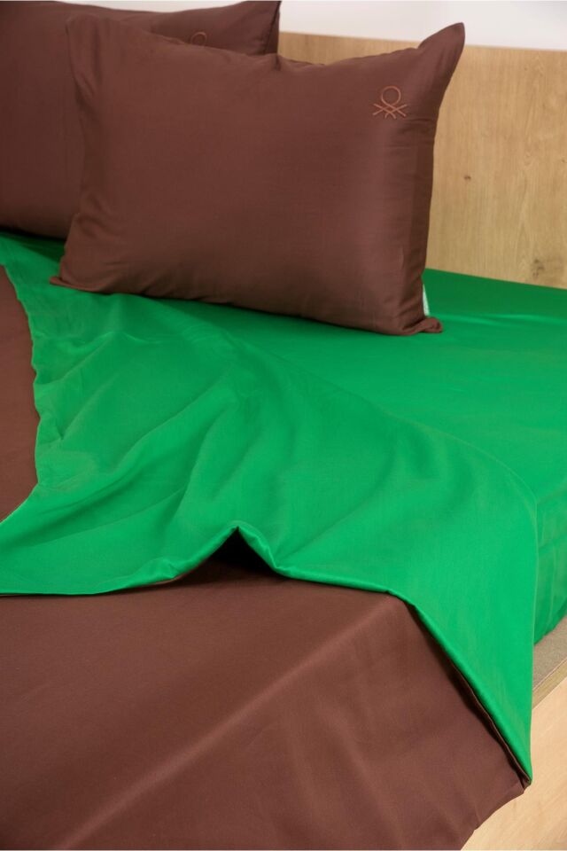 Benetton Nevresim Takımı Koyu Gri