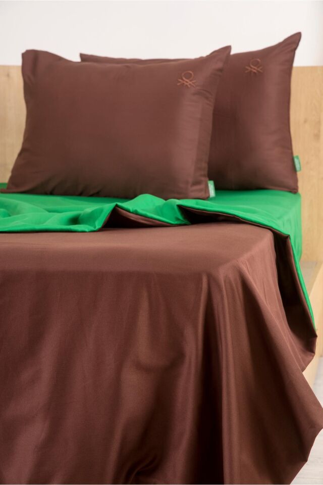 Benetton Nevresim Takımı Koyu Gri