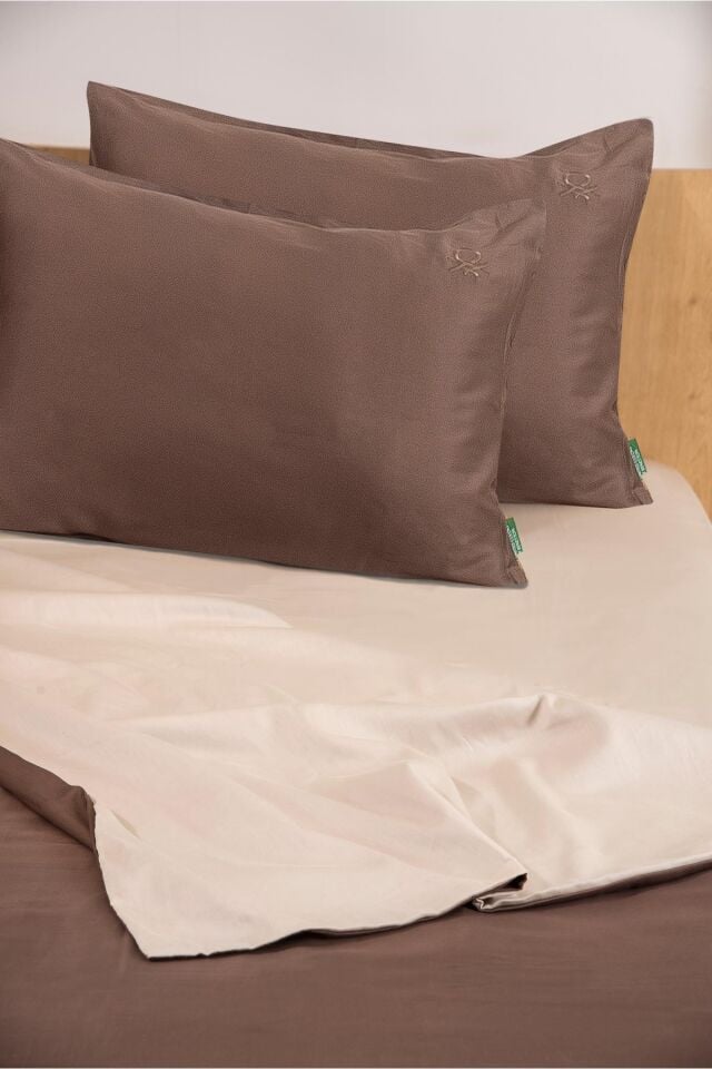 Benetton Nevresim Takımı Kahve