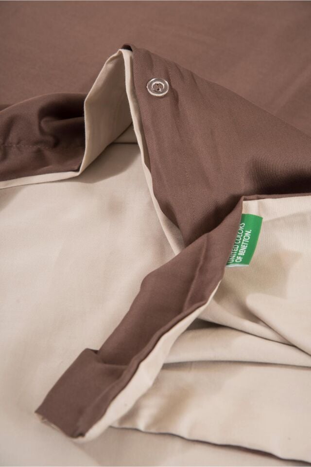 Benetton Nevresim Takımı Kahve