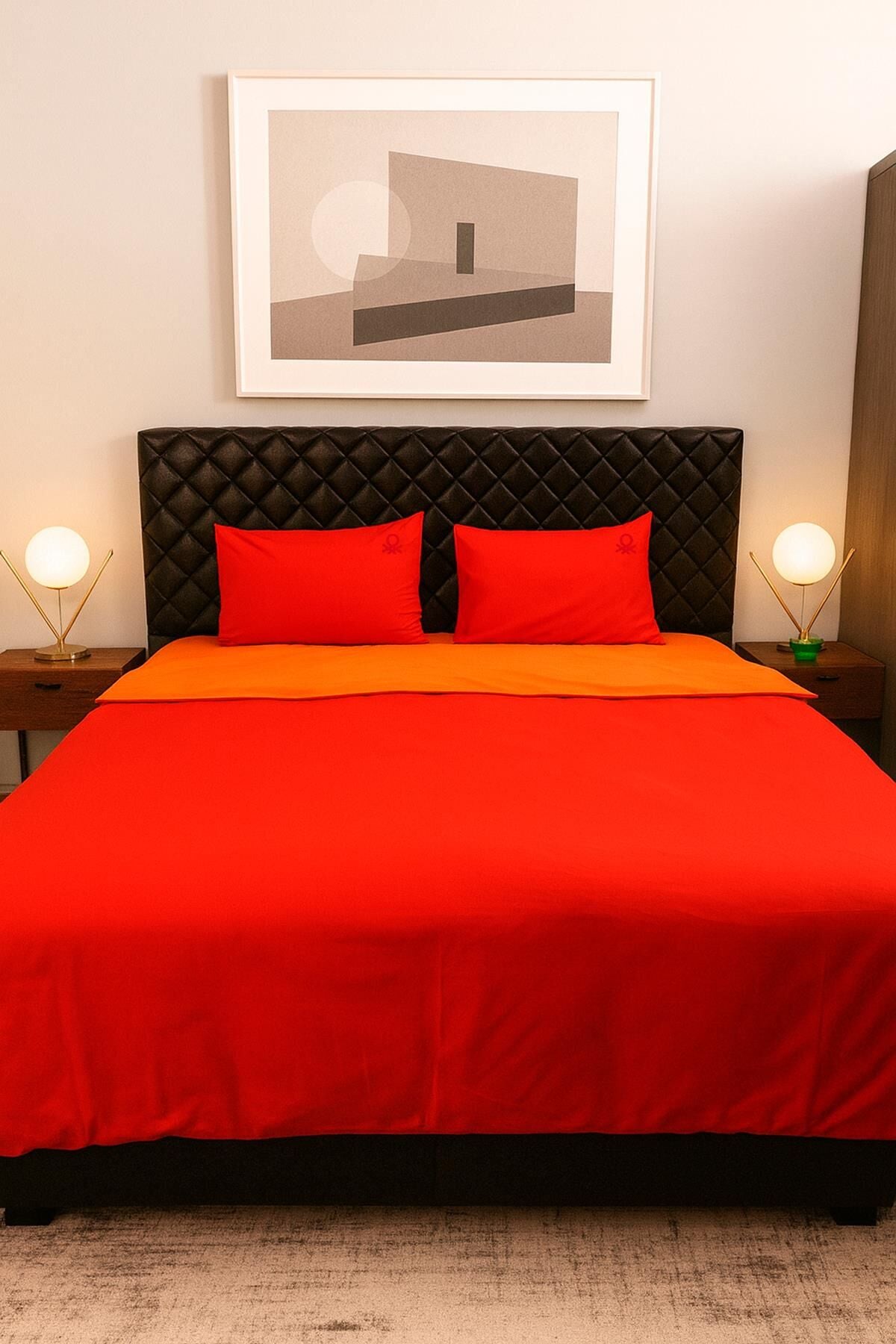 Benetton Nevresim Takımı Turuncu