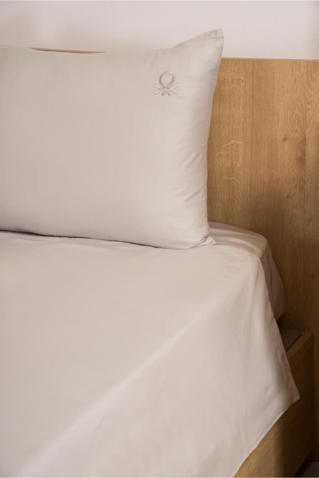 Benetton Nevresim Takımı Çift Kişilik Açık Gri