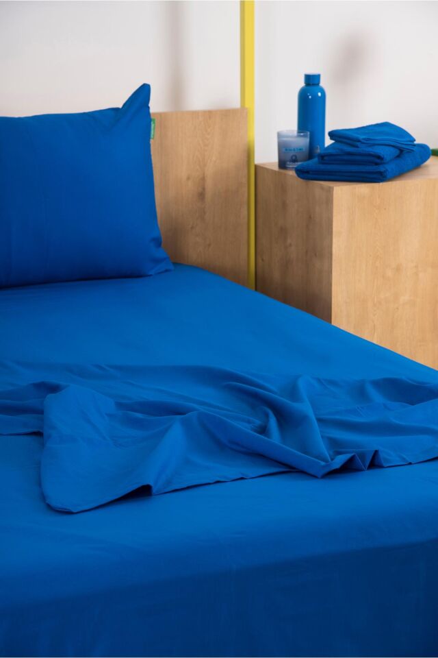 Benetton Nevresim Takımı Tek Kişilik Lacivert