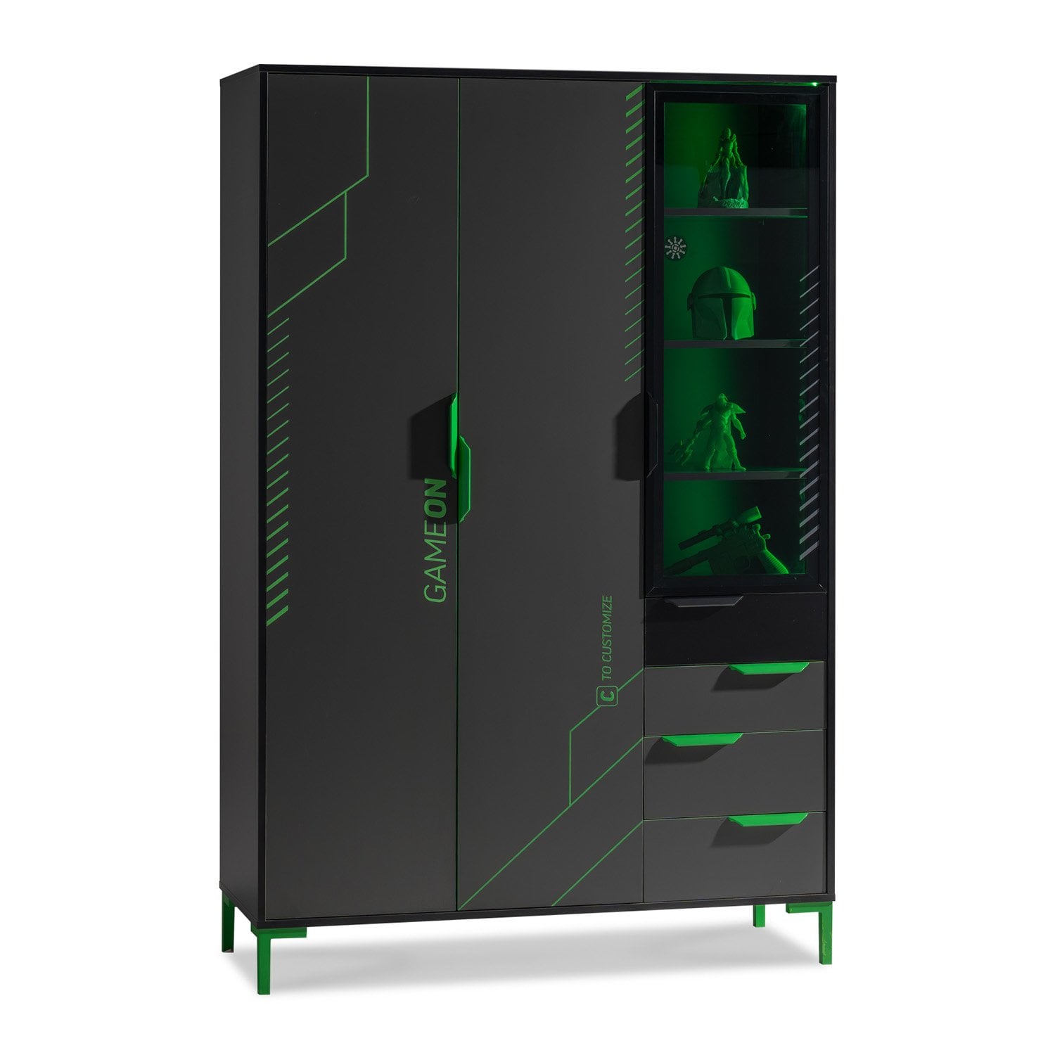 Targon 3 Doors Wardrobe Plus
