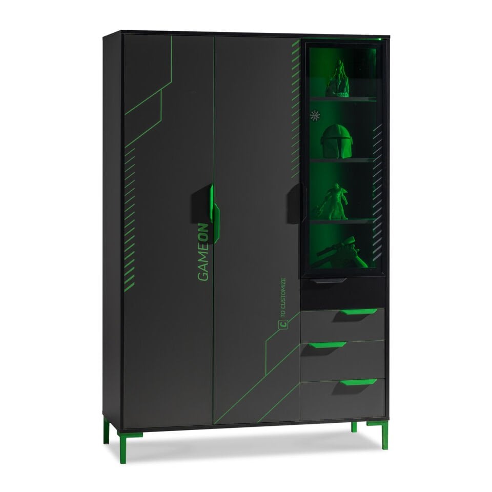 Targon 3 Doors Wardrobe Plus