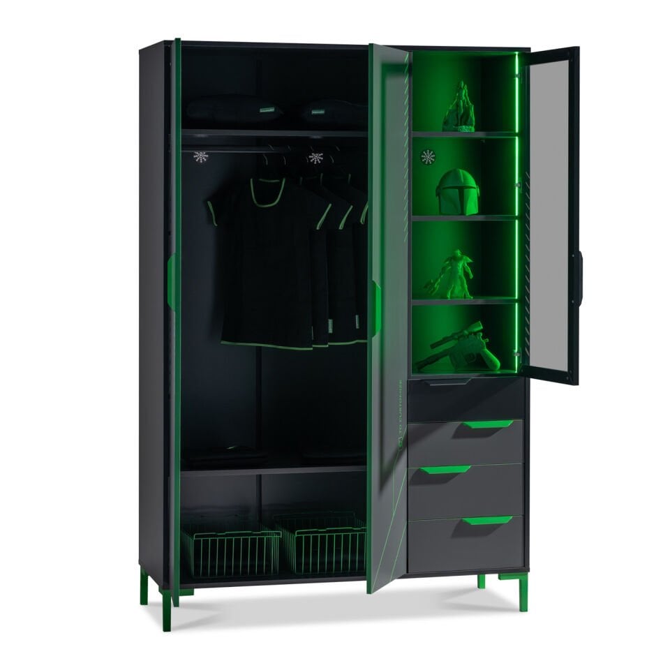 Targon 3 Doors Wardrobe Plus