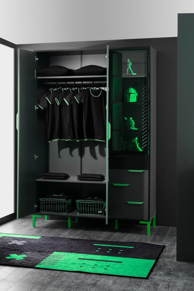 Targon 3 Doors Wardrobe Plus