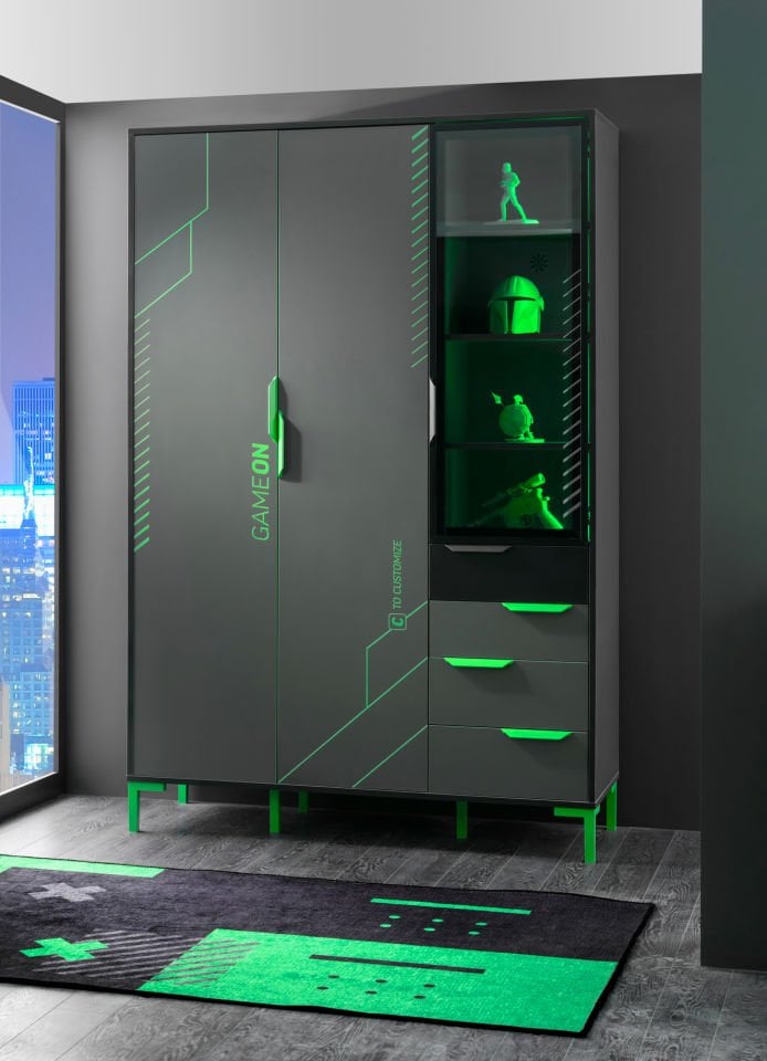 Targon 3 Doors Wardrobe Plus