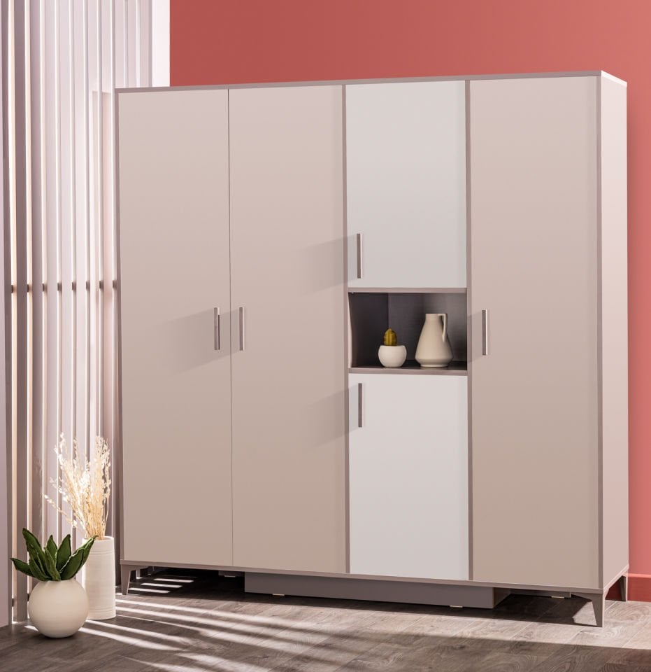 Riga 4 Kapaklı Dolap