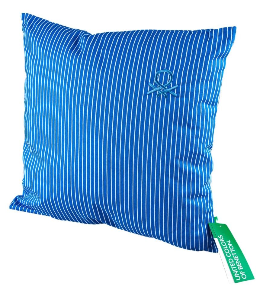 Benetton Striped Blue Cushion