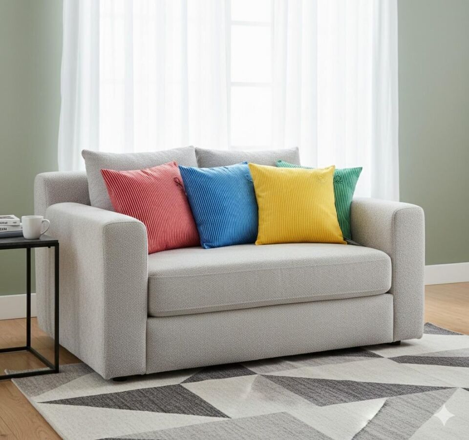 Benetton Kırlent Çizgili Yeşil