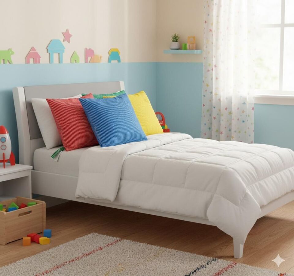 Benetton Kırlent Çizgili Yeşil