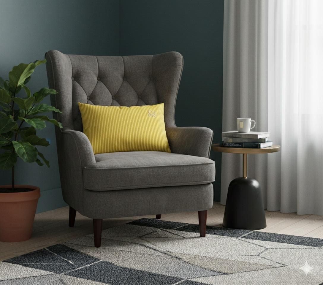 Benetton Yastık Çizgili Sarı